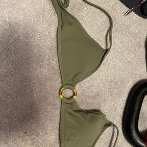 Triangle keyhole bikini top